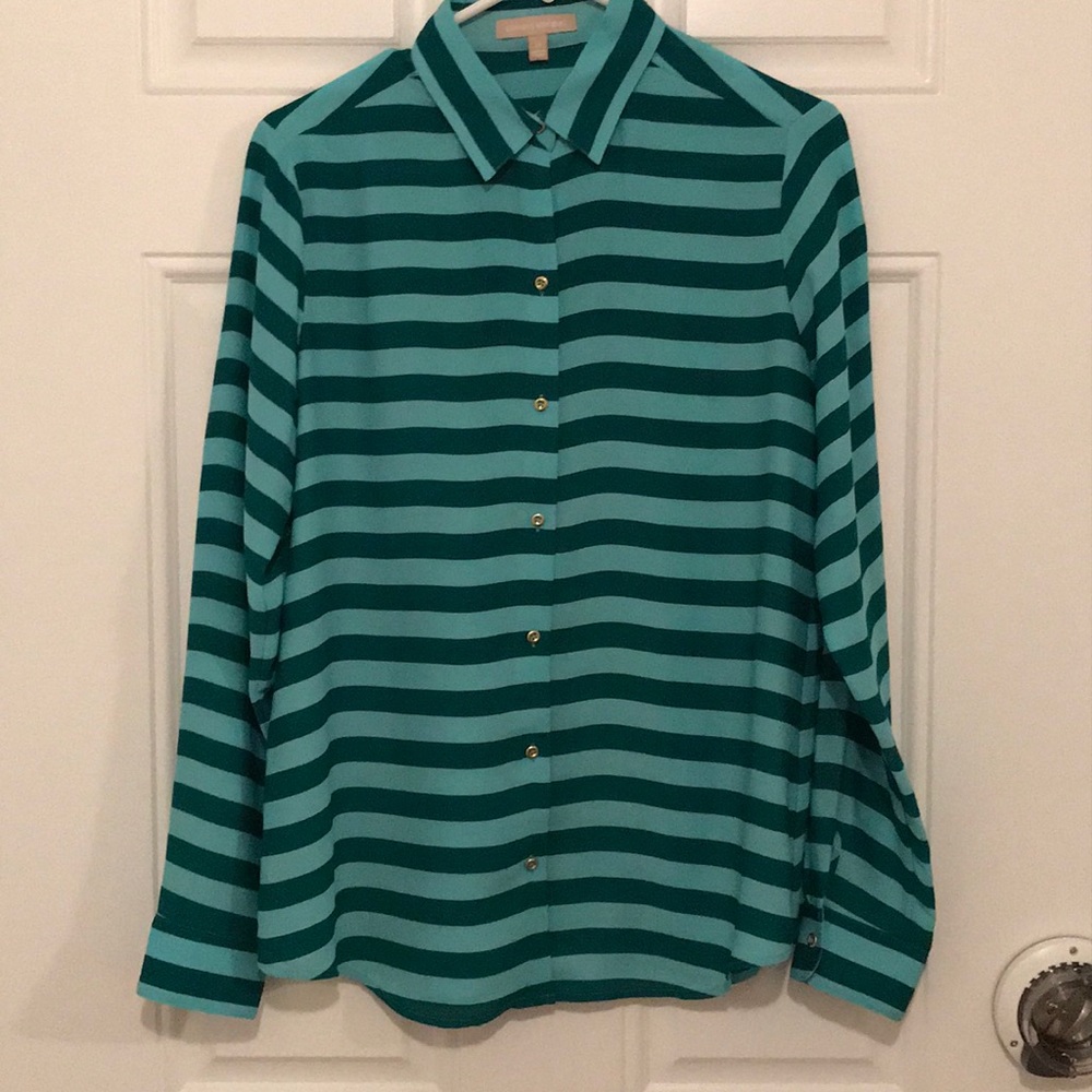 Striped button up